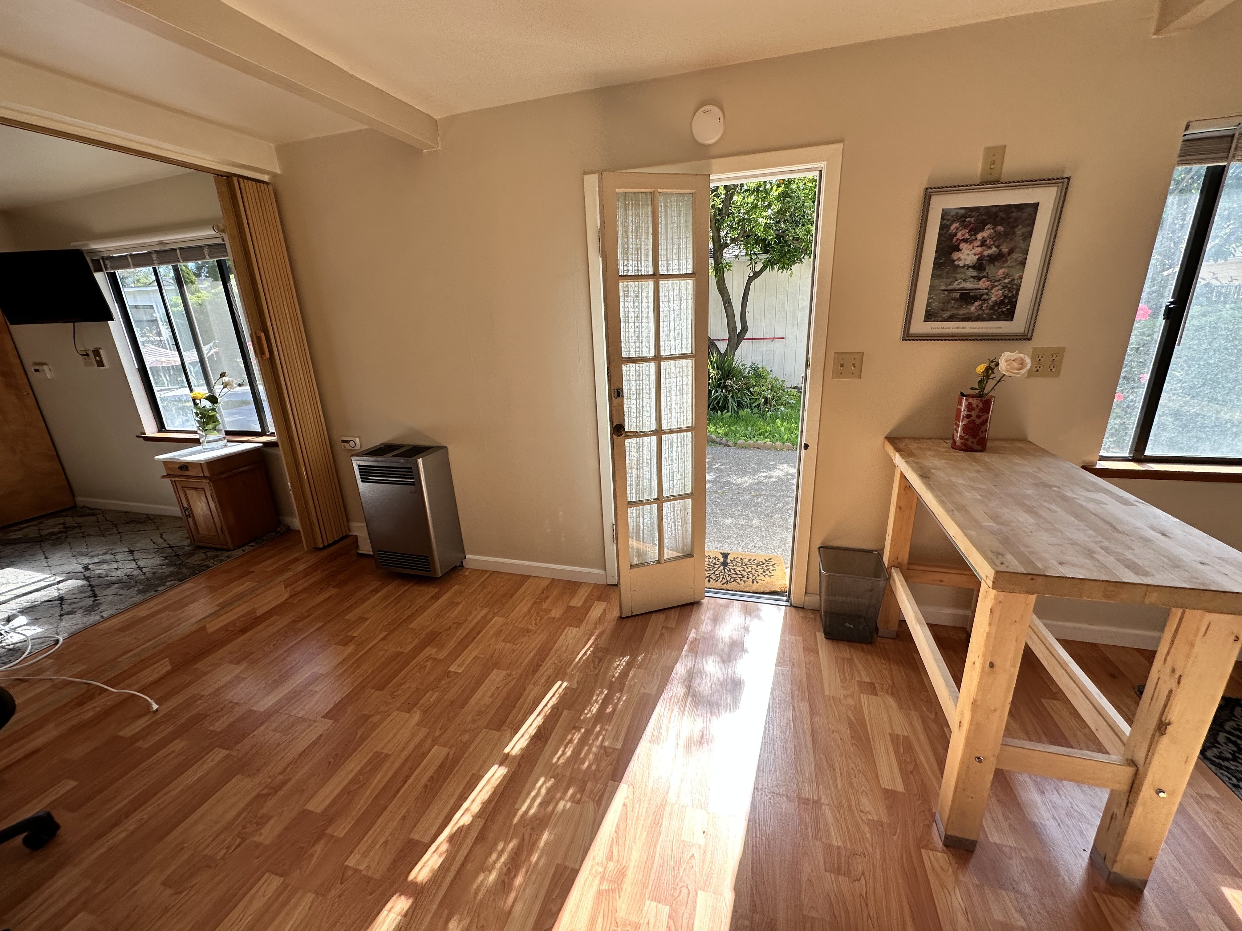 Garden studio kitchen view 1