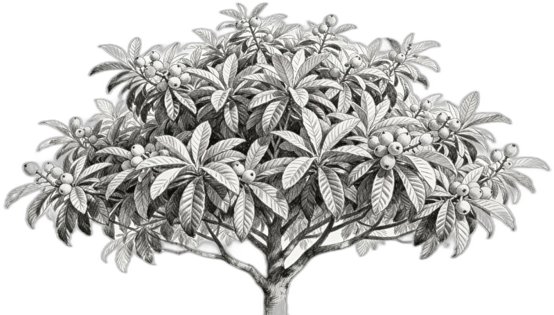 Rose bush illustration